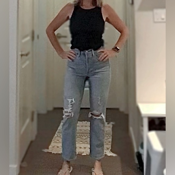 Aritzia High Rise Straight Leg Jeans - Picture 7 of 7
